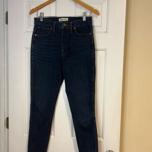 Madewell 10” High Rise Skinny Dark Blue Women's Jeans